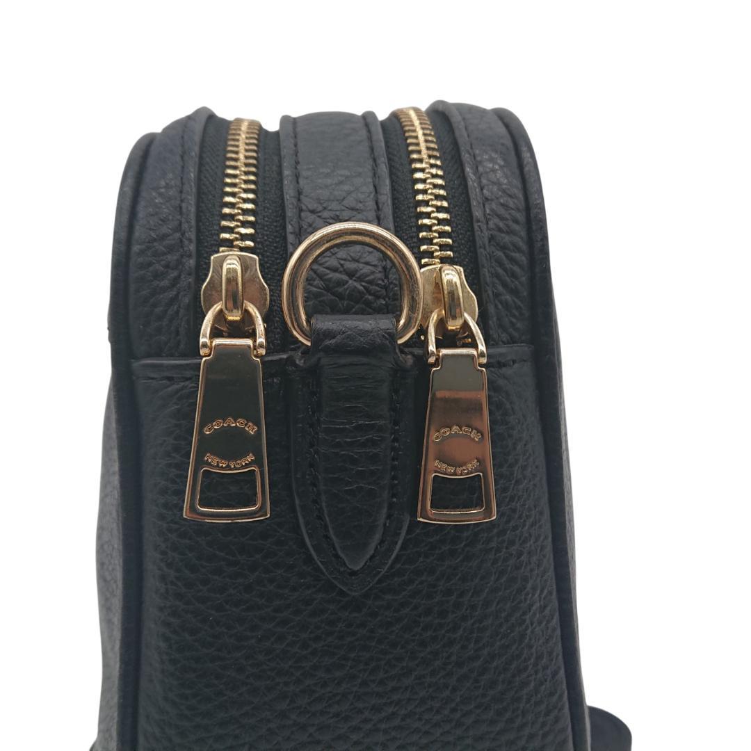 ⭐美品⭐COACH カメラバッグ ホースアンドキャリッジ　ブラック　レザー