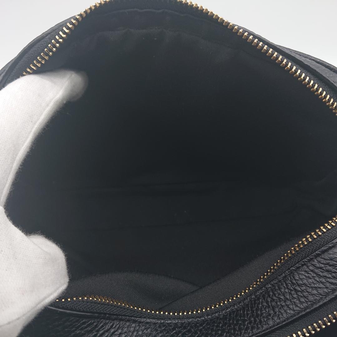 ⭐美品⭐COACH カメラバッグ ホースアンドキャリッジ　ブラック　レザー