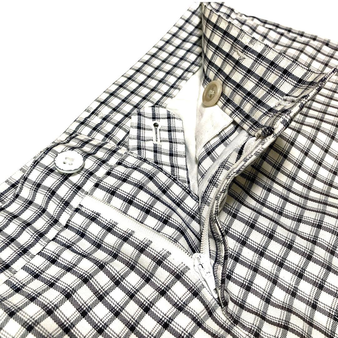 美品　ゴルフ　パンツ　BURBERRY チェック柄　ストレッチ スラックス 春夏