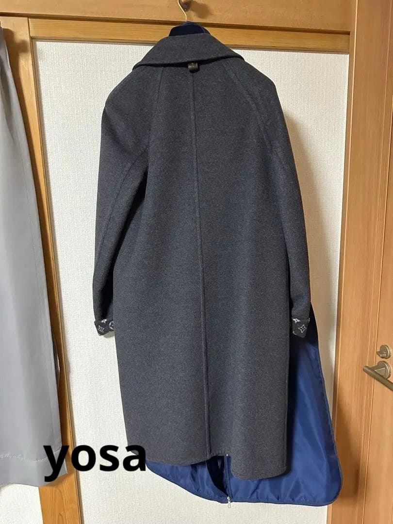 H*読様 LOUIS VUITTON ルイヴィトン　モノグラム　コート　サイズ3
