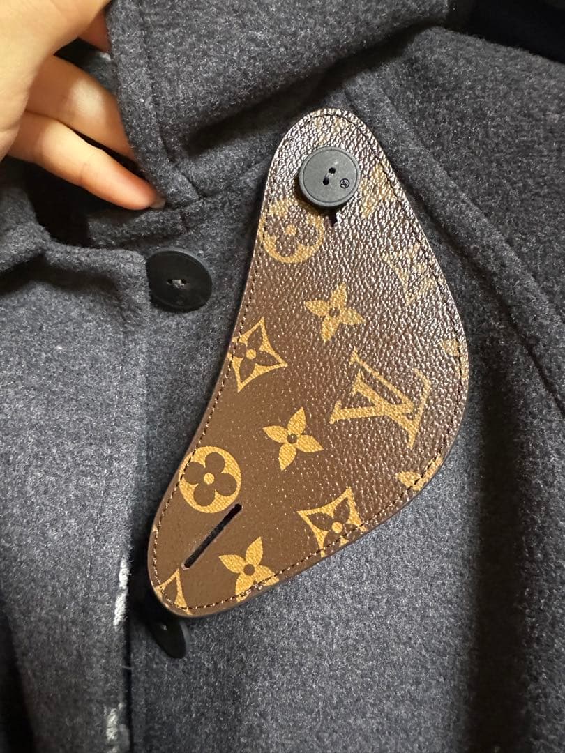 H*読様 LOUIS VUITTON ルイヴィトン　モノグラム　コート　サイズ3