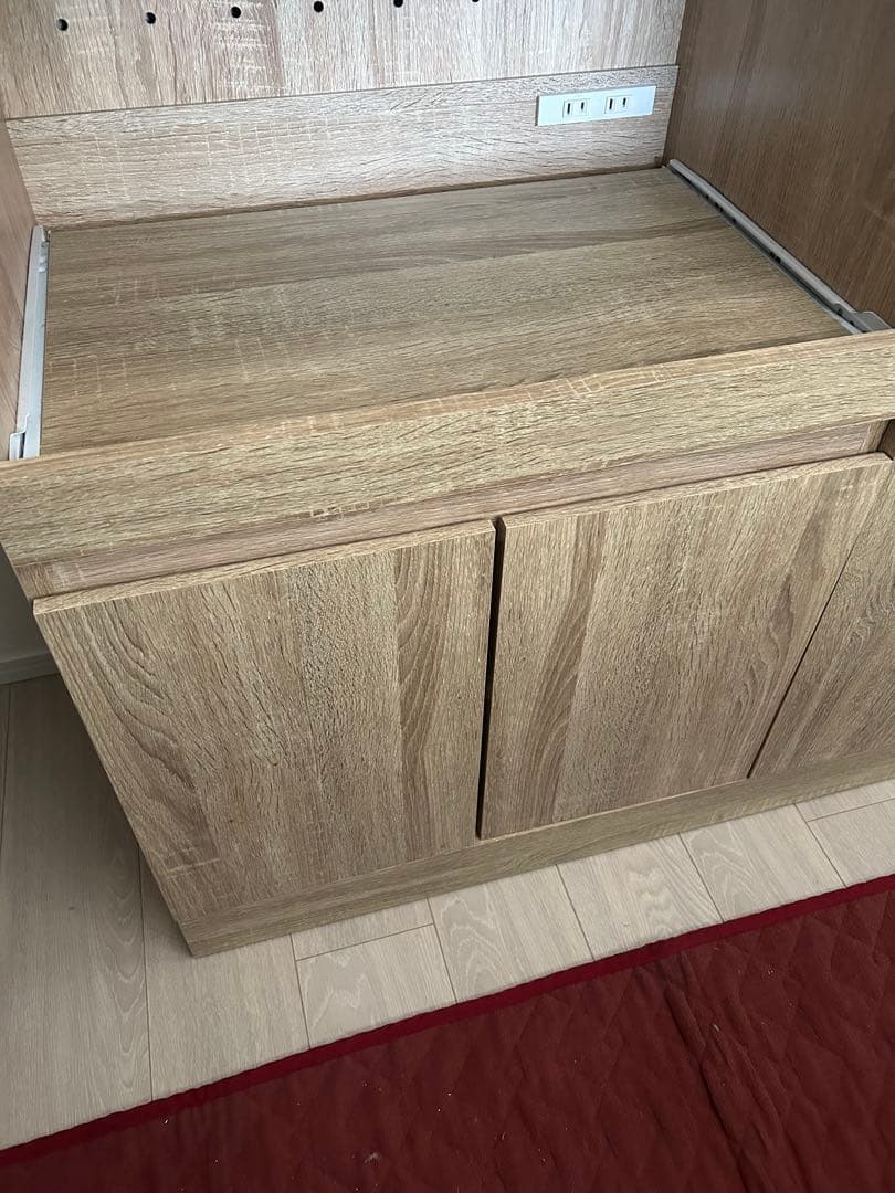 7/15までの出品★LOWYA 木目調キッチン収納 食器棚