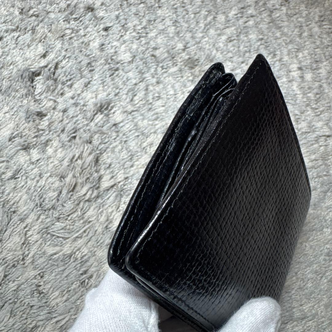 BURBERRY バーバリー 二つ折り財布 レザー ブラック ノバチェック