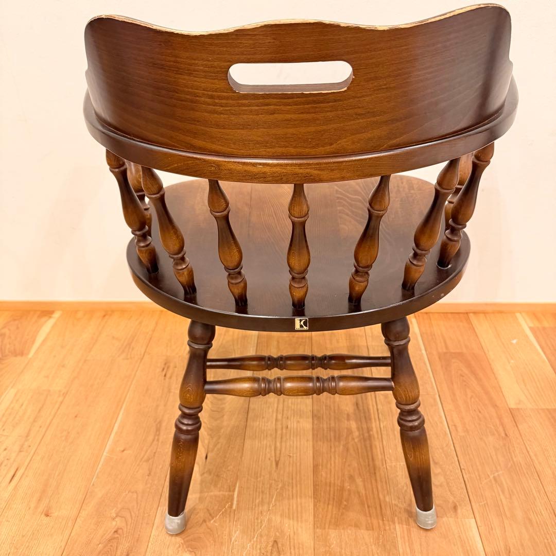 飛騨産業　キツツキ　木製　穂高 アームチェア　ウィンザーチェア イス 椅子