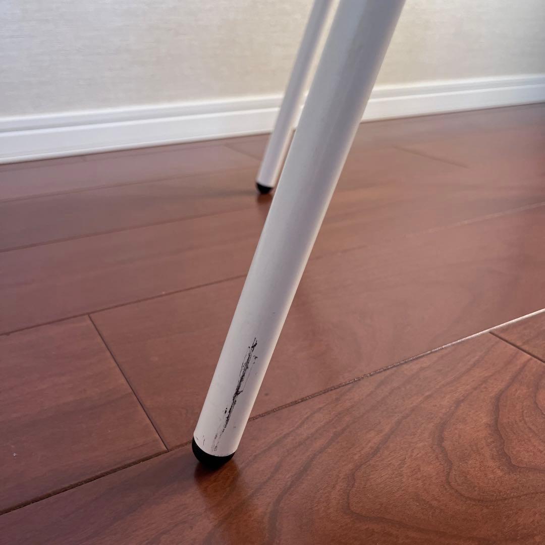 北欧 木目が美しい ホワイトフレーム チェア