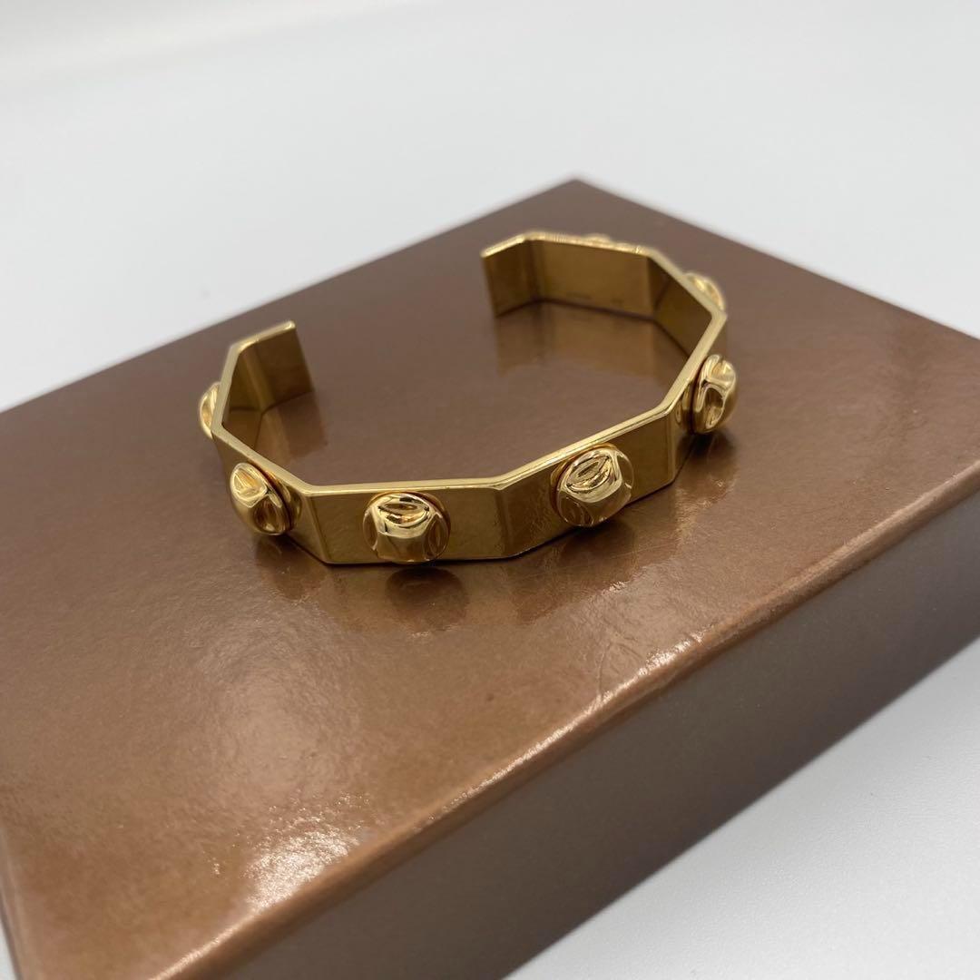 ！極美品！　セリーヌ　バングル　ゴールド　Oo1