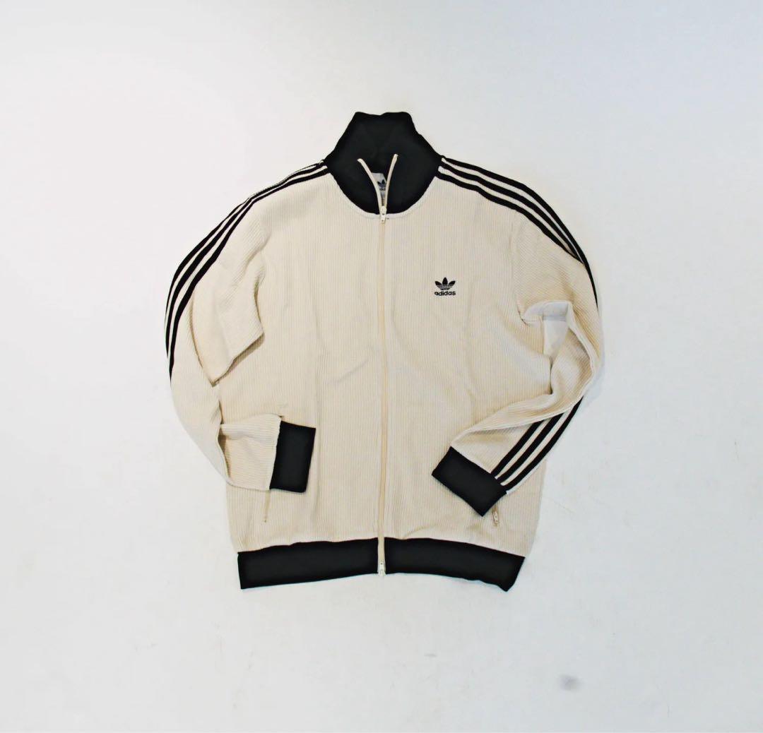 ら*】様 adidas アイボリー ワッフルトラックジャケット　正規品