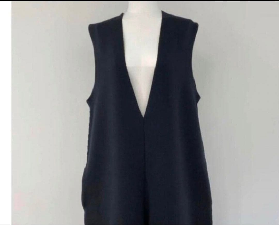 LOHEN ローヘン　ミラノリブニット　オールインワン　ブラック　36 美品