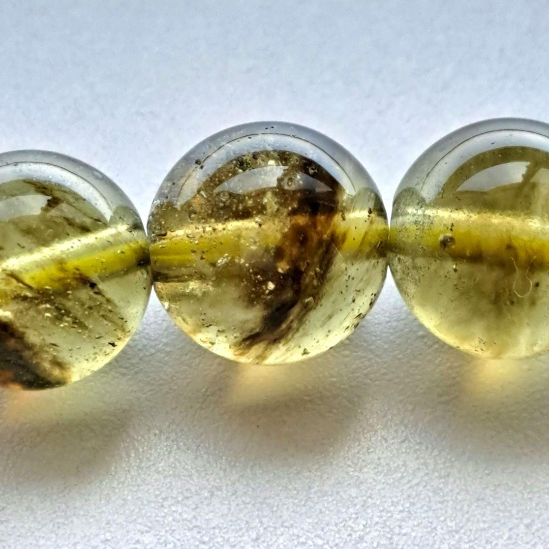 高品質 ブラックラダー リビアングラス 11.8 ブレスレット 箱入