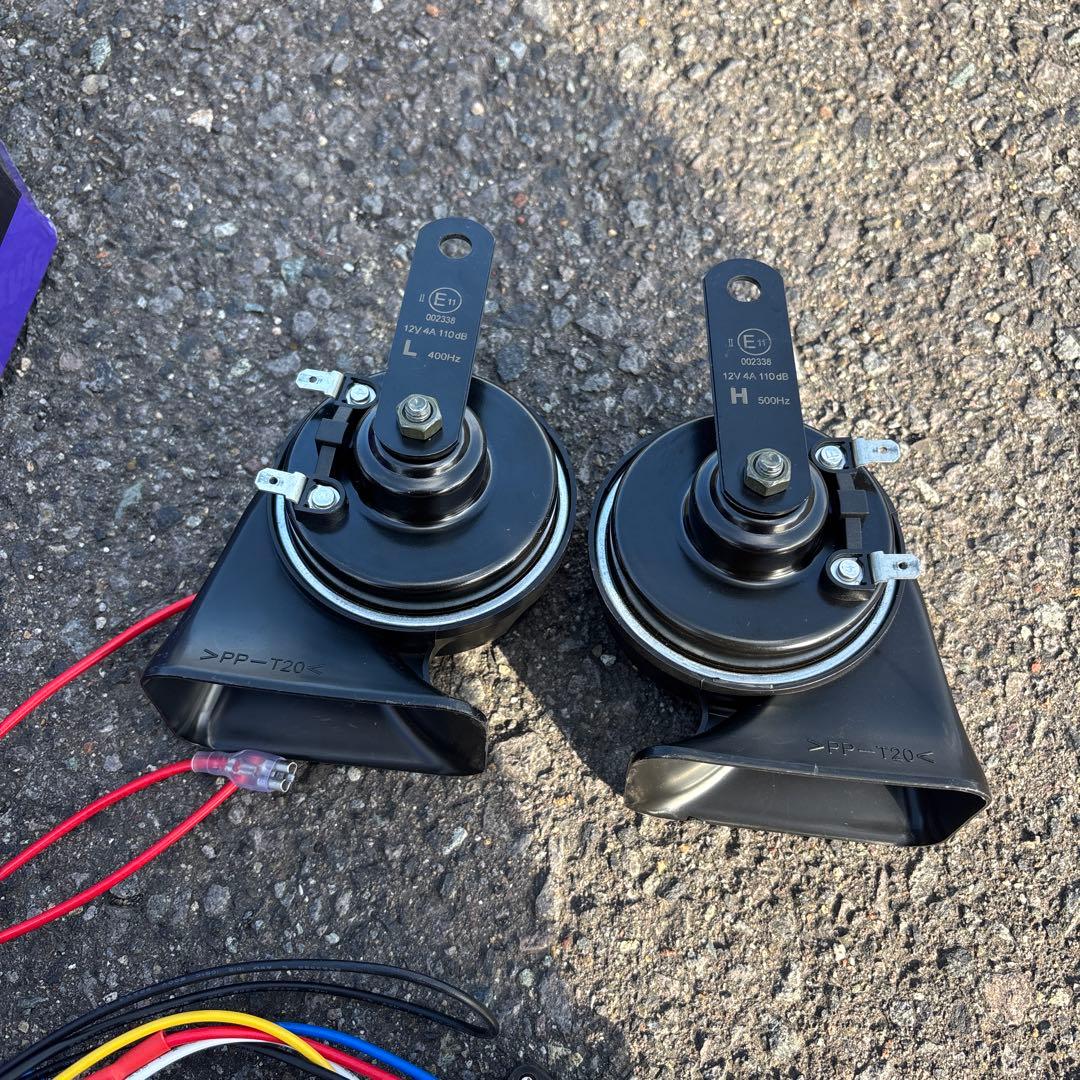 GOKUON 極音ホーン 2個セット　ステッカーなし 車　ホーン　クラクション