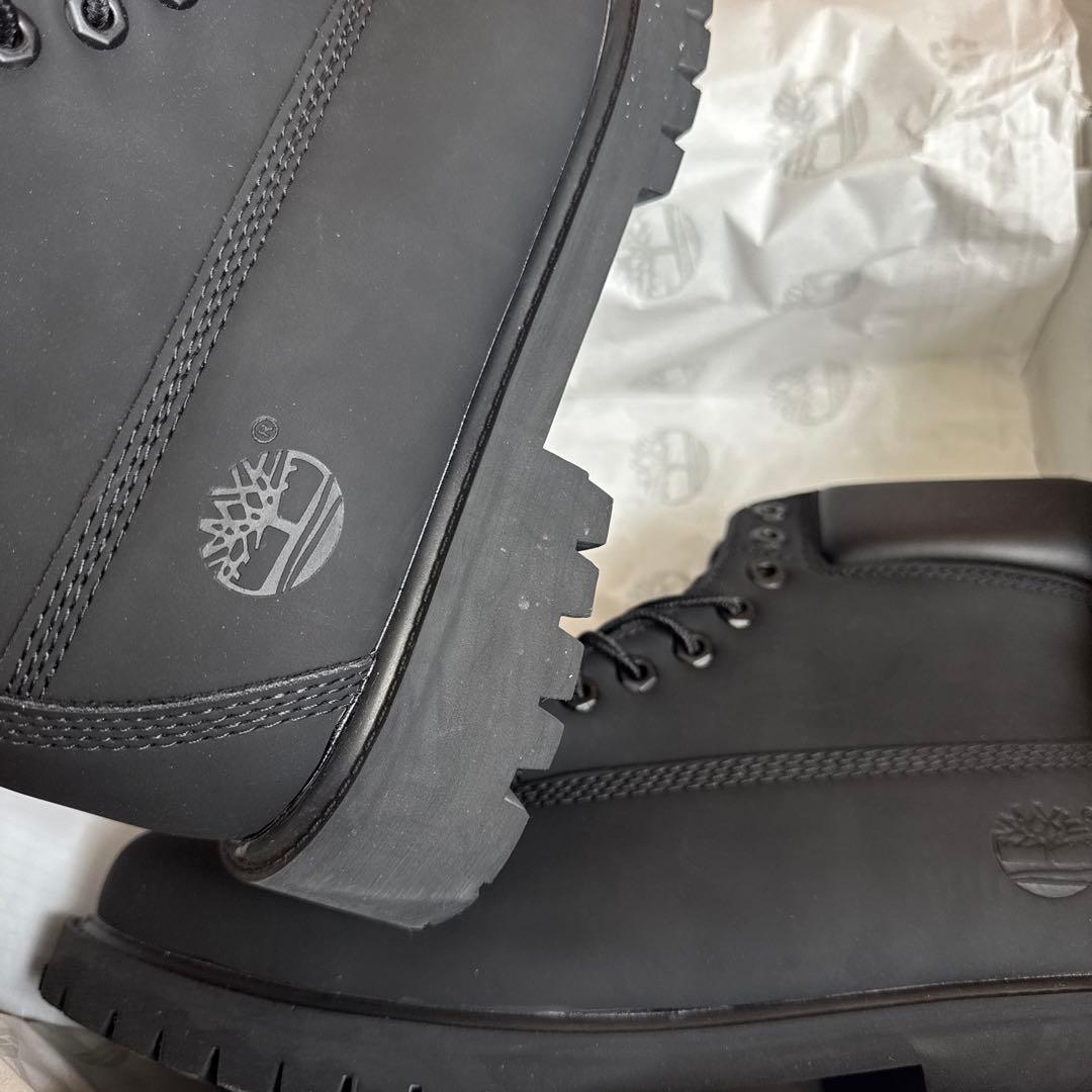 Timberland ブラックレザー ワークブーツ 27.5