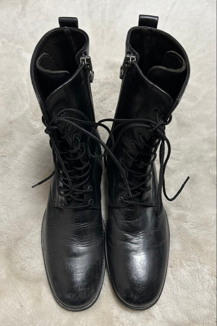 BUTTERO/ブッテロ/レースアップブーツ/size41.5/黒/サイドジップ