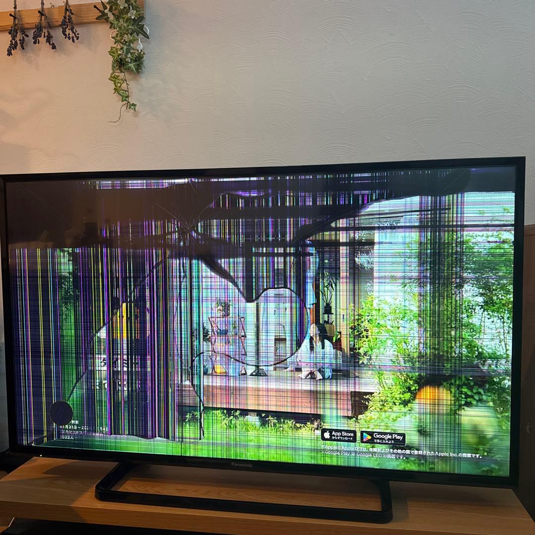 Panasonic パナソニック 43型液晶テレビ TH-43E300液晶割