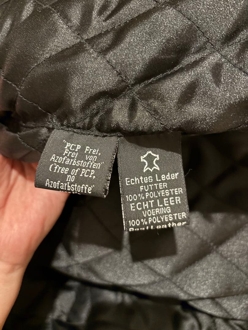 気まぐれタイムセール中‼️DEGNER ブラックレザージャケット　XL