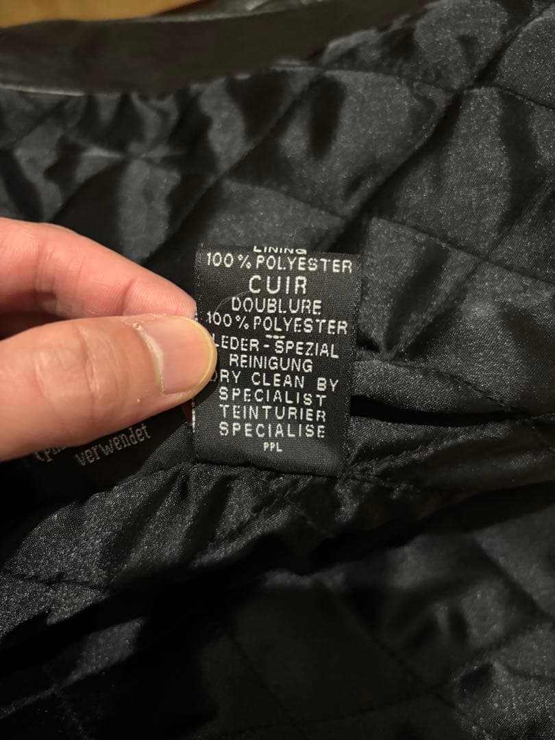 気まぐれタイムセール中‼️DEGNER ブラックレザージャケット　XL