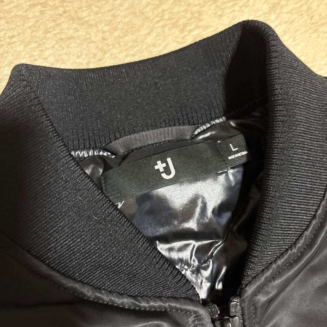 ユニクロ　＋J復刻ハイブリッドダウンオーバーサイズMA-1 L 黒2026年版