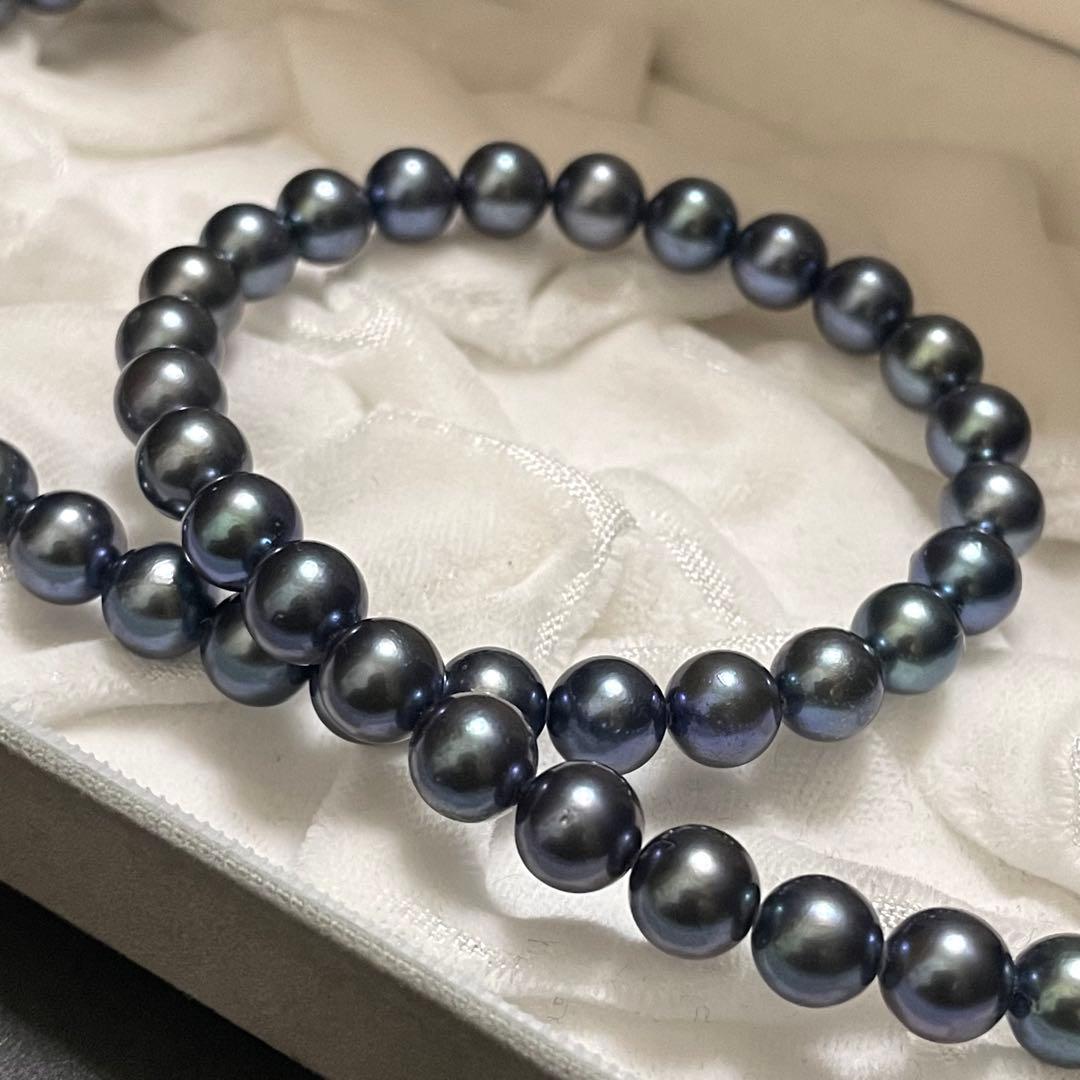 Hondaおまとめページ テリ強✨美品】 あこや真珠 セミロングネックレス