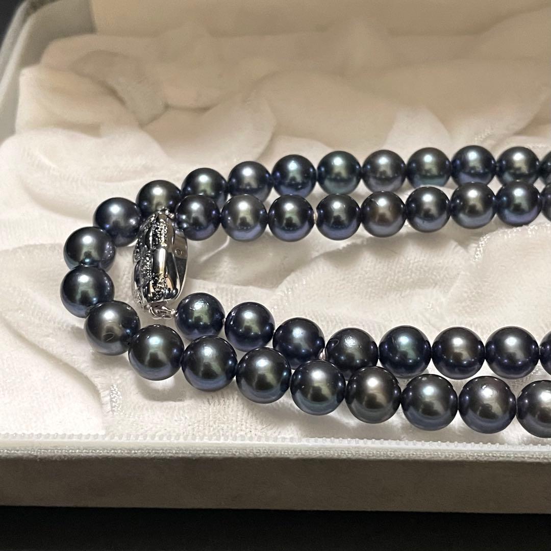 Hondaおまとめページ テリ強✨美品】 あこや真珠 セミロングネックレス
