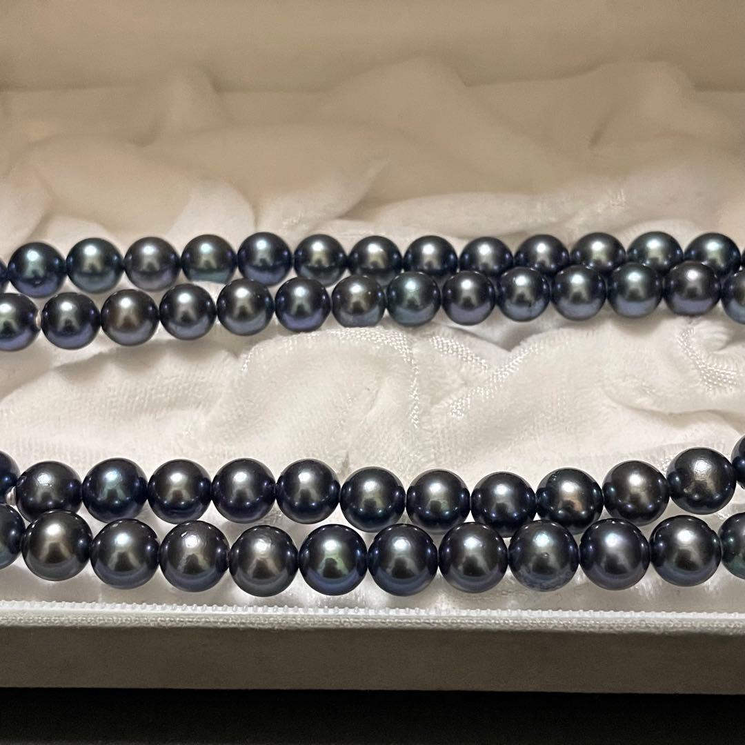 Hondaおまとめページ テリ強✨美品】 あこや真珠 セミロングネックレス