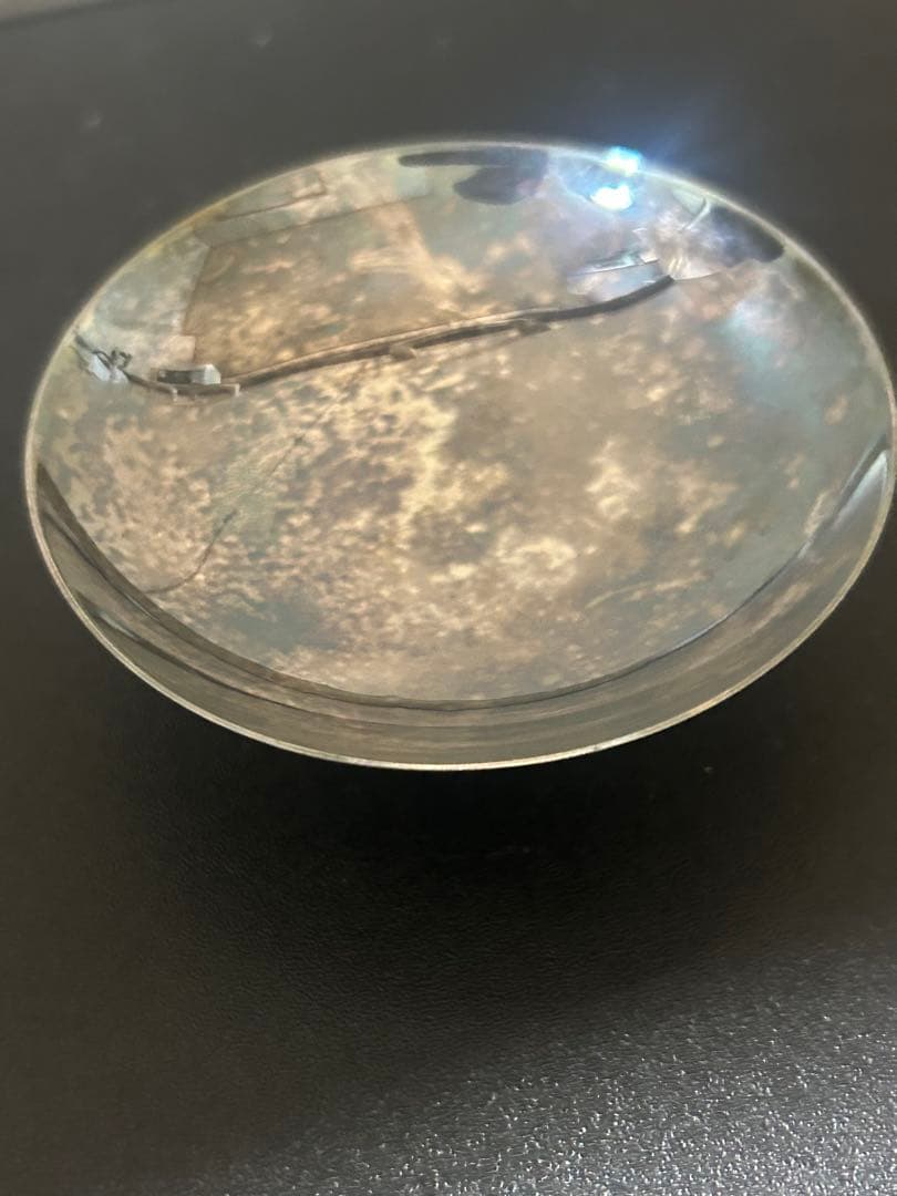 ガラス製丸型皿 木箱付き