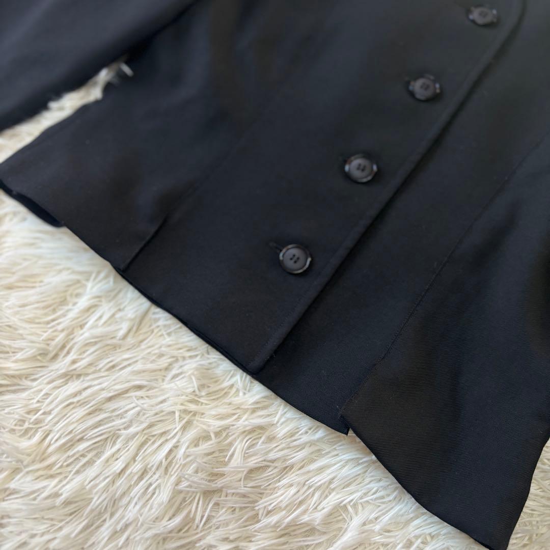 イヴサンローラン　ノーカラージャケット　肩パッド入り