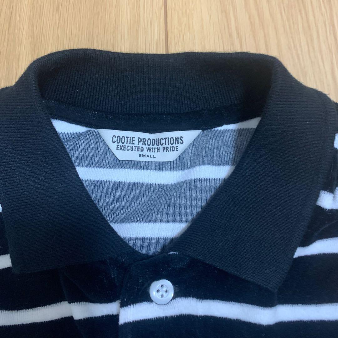 cootie productions ベロアロングスリーブポロシャツ　Sサイズ