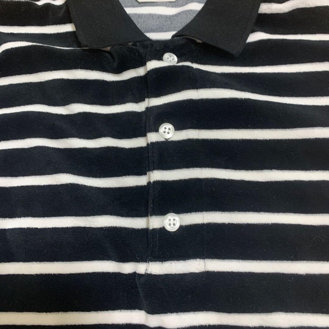 cootie productions ベロアロングスリーブポロシャツ　Sサイズ