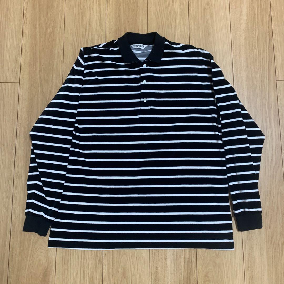 cootie productions ベロアロングスリーブポロシャツ　Sサイズ