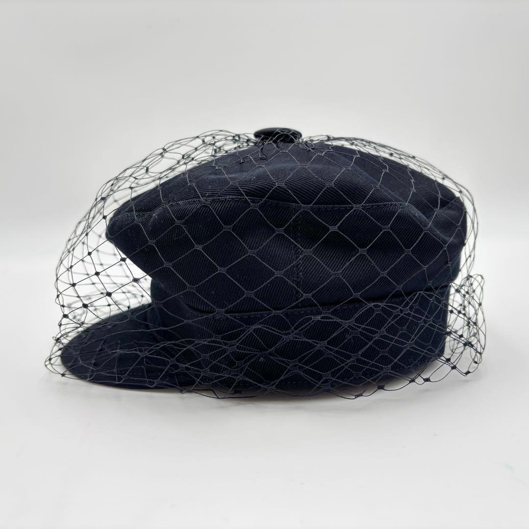 極美品 クリスチャンディオール アーティ キャスケット ベール ブラック