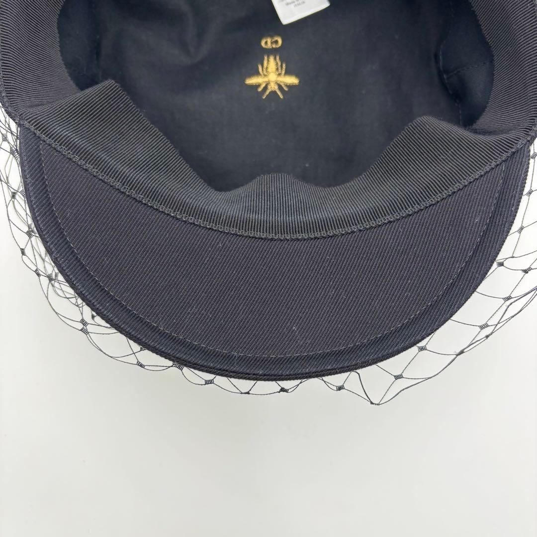 極美品 クリスチャンディオール アーティ キャスケット ベール ブラック