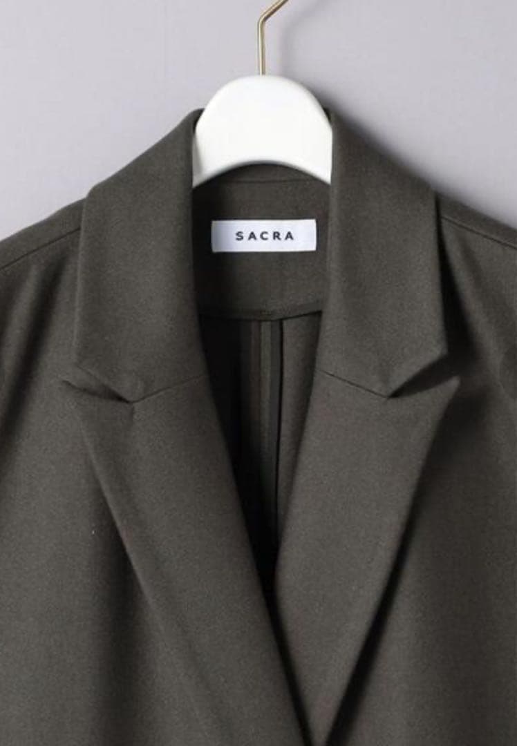 SACRA 59,300円　22A/W ライトメルトン ロングジレ