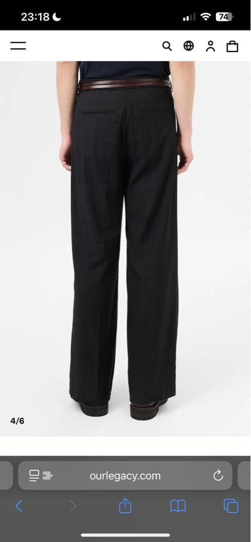 パンツ Our legacy SAILOR TROUSER 46