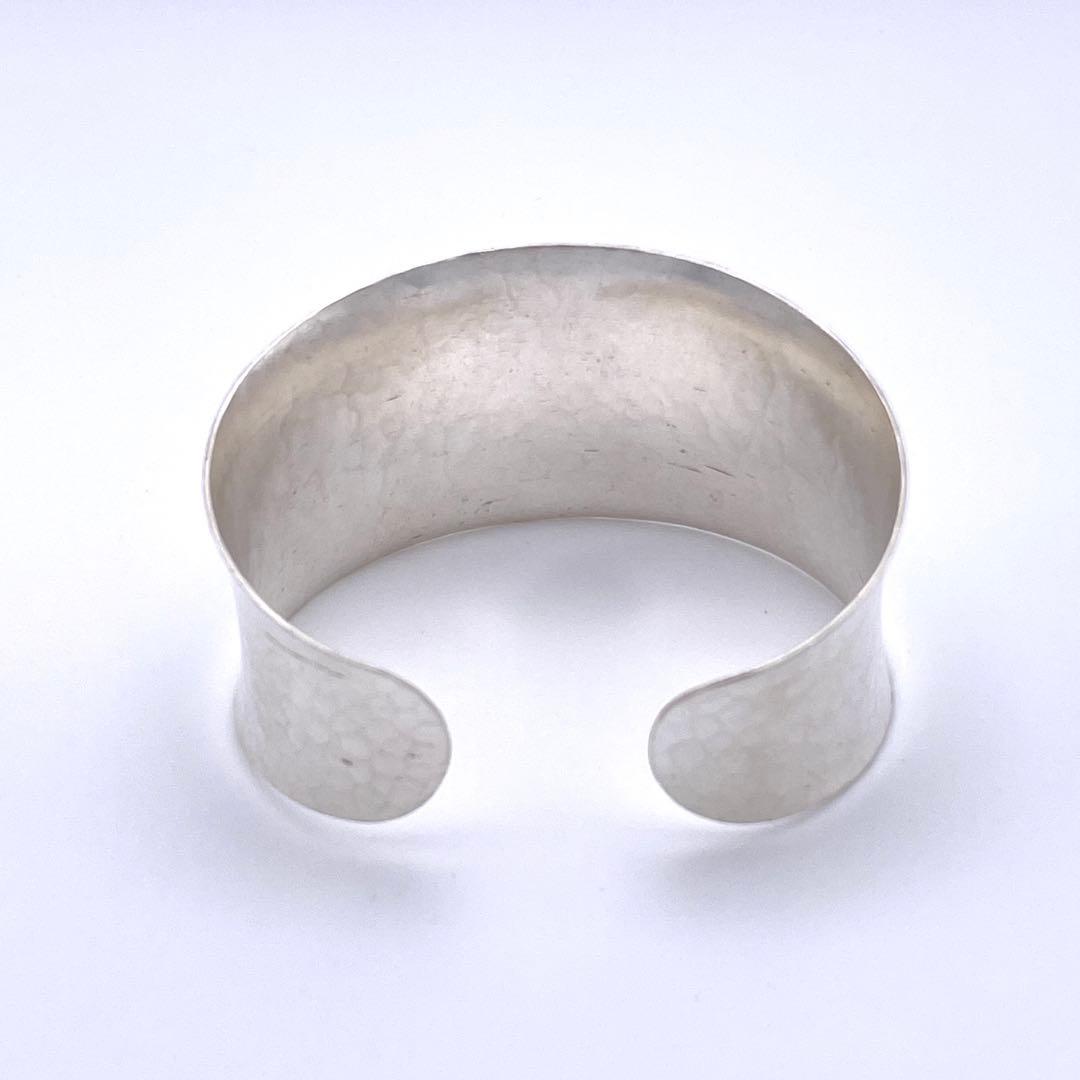 Karen Silver✨平打ち バングル✨極太 ハンドメイド/ユニセックス