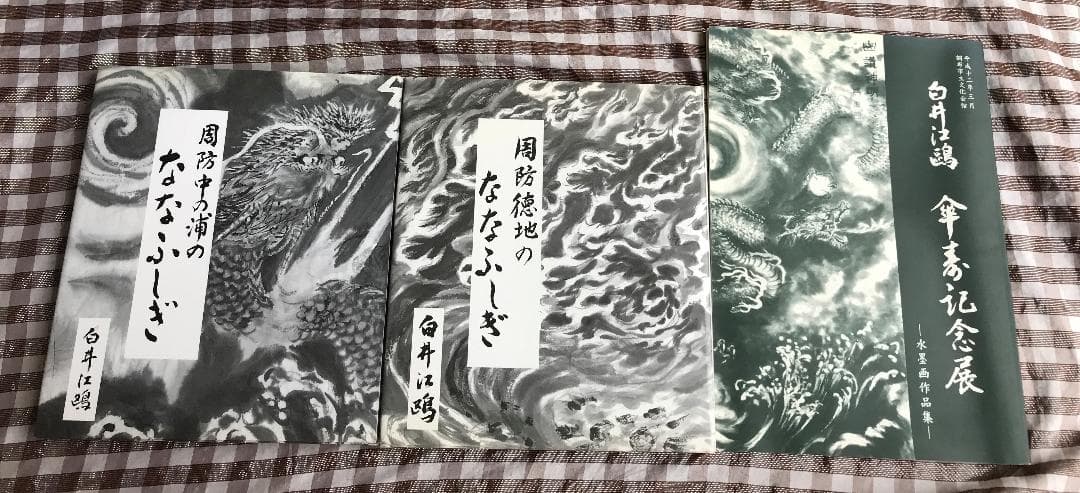 周防徳地のななふしぎ　周防中の浦のななふしぎ　傘寿記念展　水墨画作品集　白井江鴎