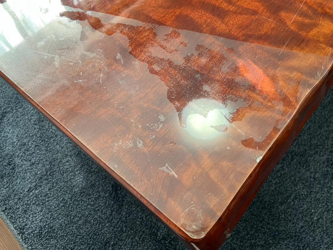 座卓 ざたく 一枚板 テーブル ちゃぶ台 メーカー不明 中古品