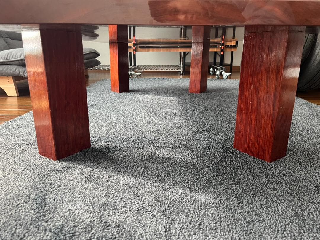 座卓 ざたく 一枚板 テーブル ちゃぶ台 メーカー不明 中古品