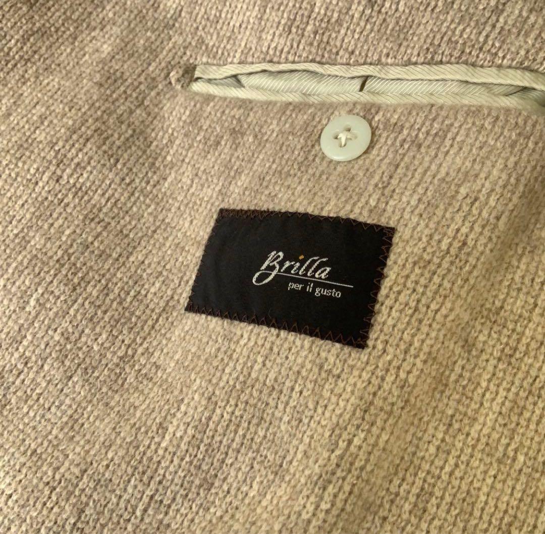 Brilla per il gustoダブルチェスターコート 46ウールカシミヤ