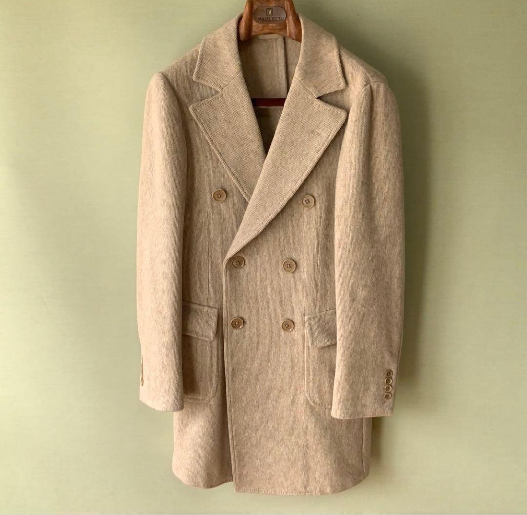 Brilla per il gustoダブルチェスターコート 46ウールカシミヤ