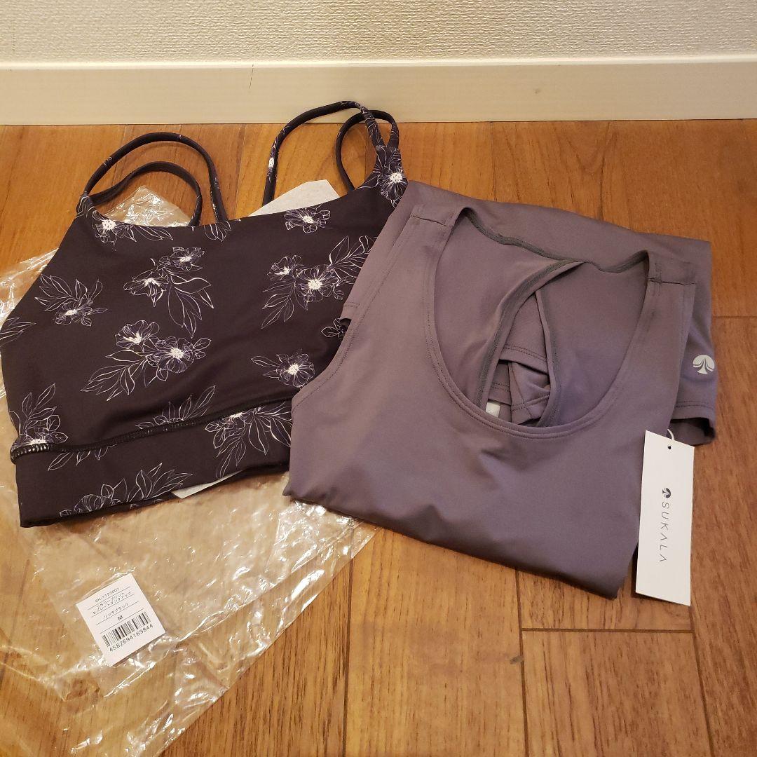 【SUKALA】新品 未使用フラワープリントセパレートタンクトップ Mサイズ