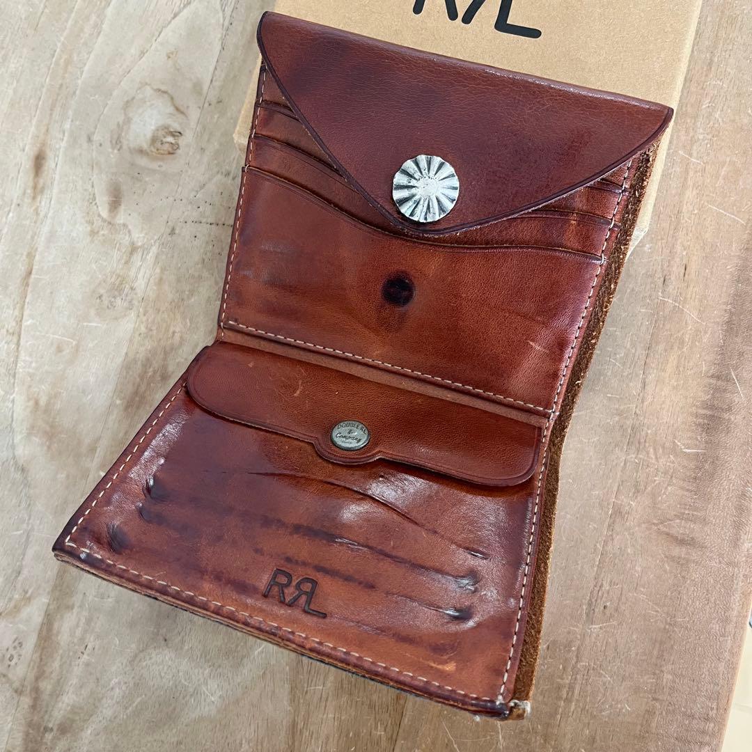 Ｆ*K様 RRL ダブルアールエル コンチョウォレット 牛革 レザー ブラウン