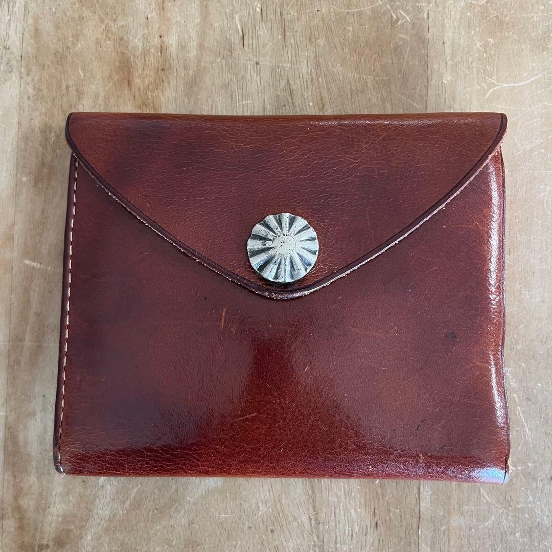 Ｆ*K様 RRL ダブルアールエル コンチョウォレット 牛革 レザー ブラウン