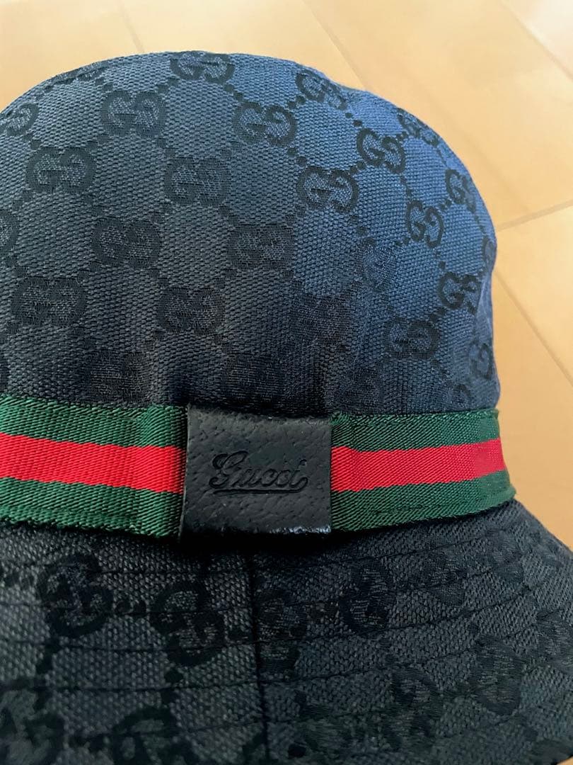GUCCI / GG柄　シェリーライン　バケットハット　キャンバス/ L