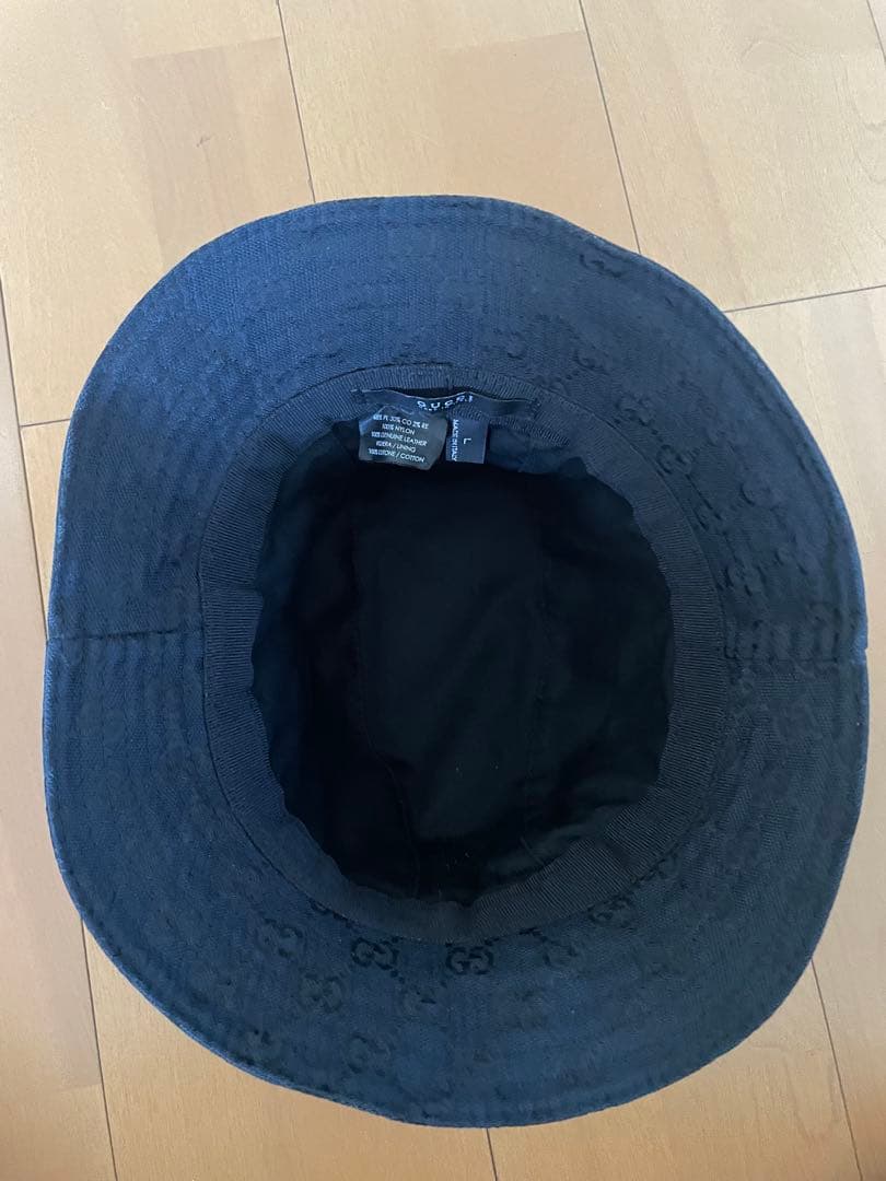 GUCCI / GG柄　シェリーライン　バケットハット　キャンバス/ L