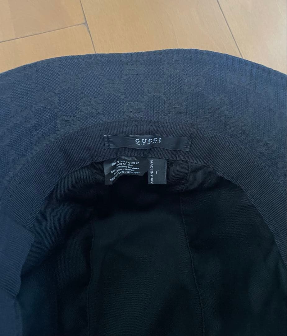 GUCCI / GG柄　シェリーライン　バケットハット　キャンバス/ L