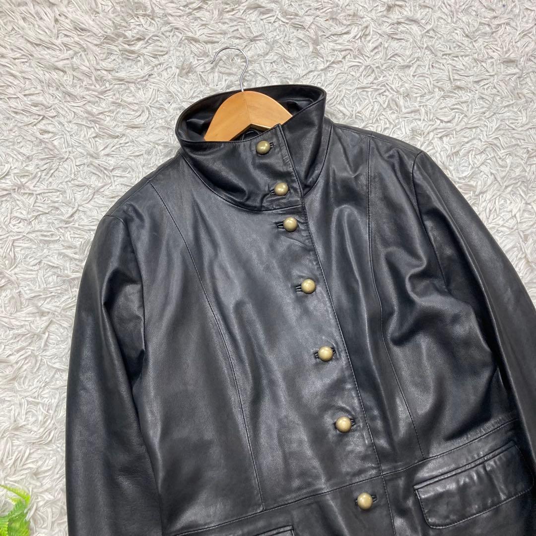 大きいサイズ2XL BALMAIN バルマン 羊革 ラムレザージャケット