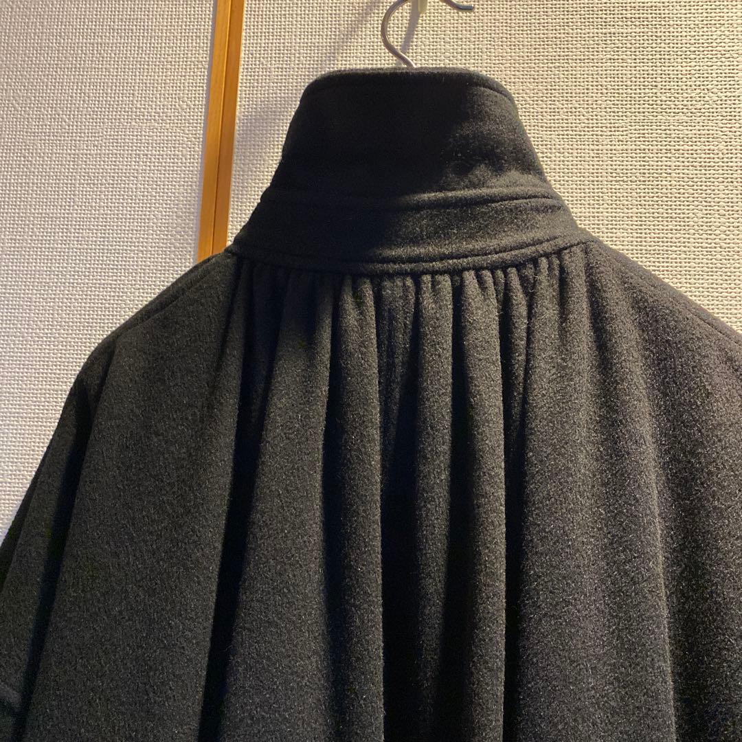 【専用です】イヴ・サンローラン　黒　ビッグ シルエット ウール コート