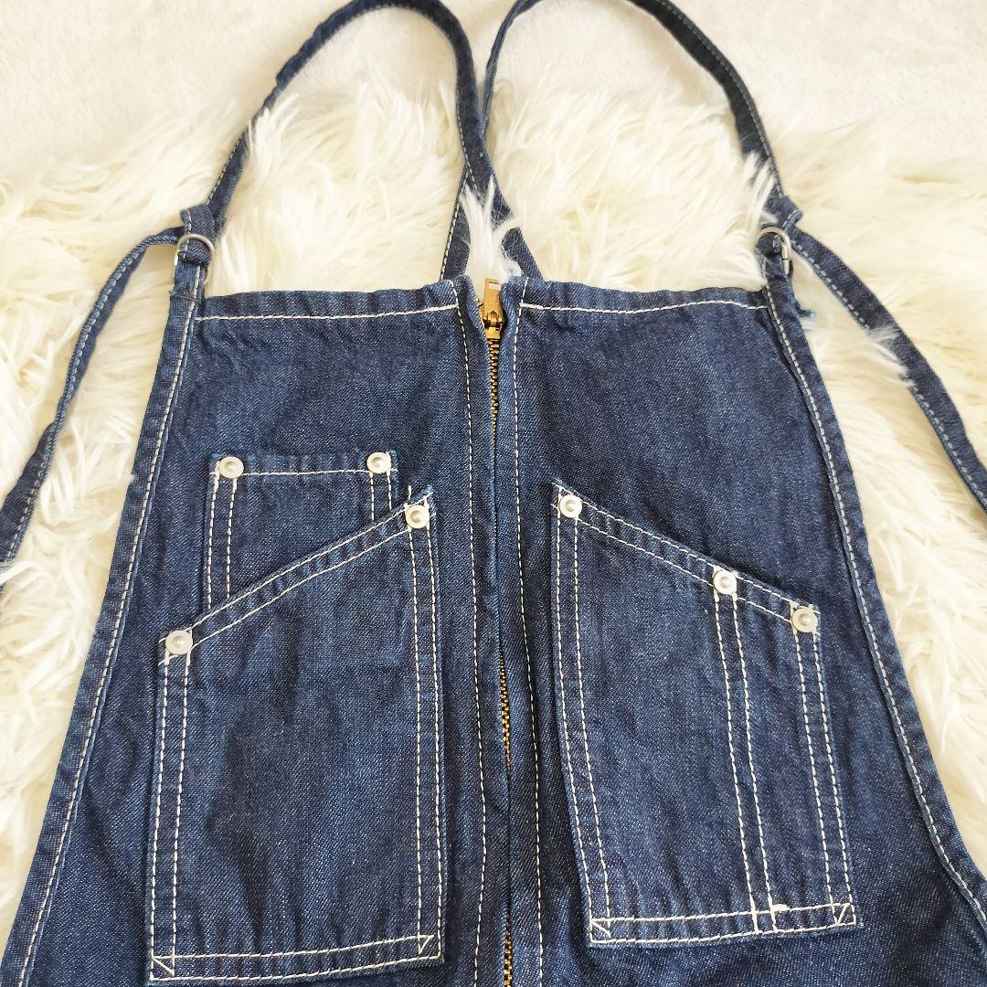 JOHNBULL フレンチサロペット L インディゴ ZP118