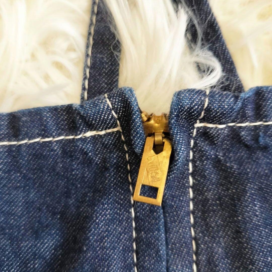 JOHNBULL フレンチサロペット L インディゴ ZP118