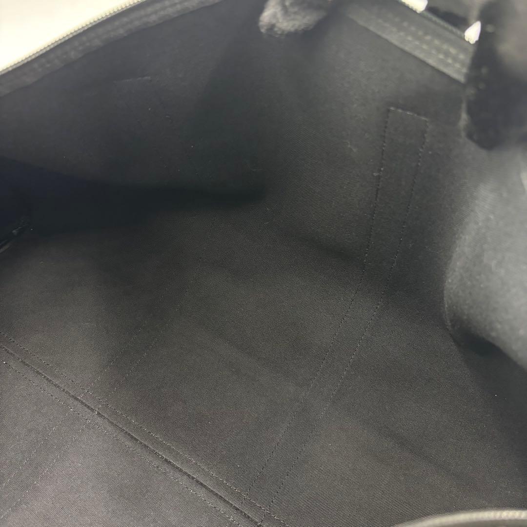 ディオール ハニカム柄 レザー ボストンバッグ ハンドバッグ 旅行かばん グレー