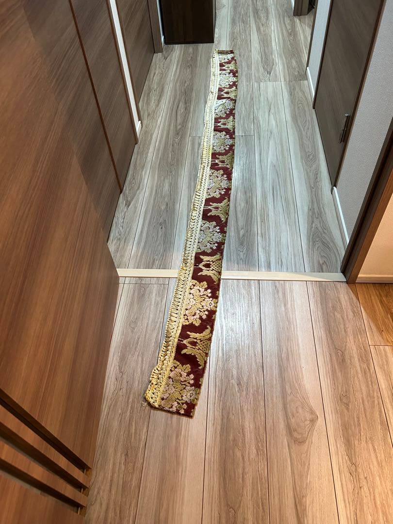 金華山　花籠　ラウンドカーテン　フロントカーテンセット